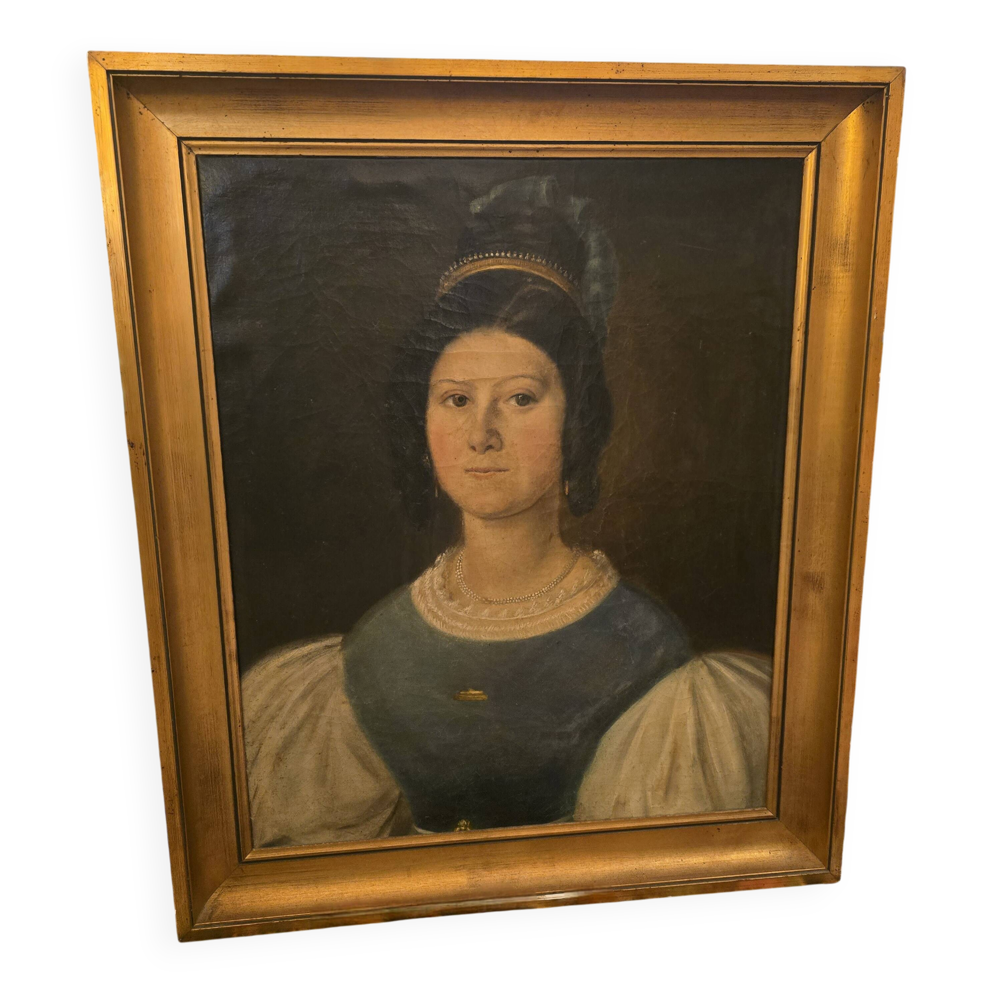 Oil portrait on canvas
