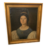 Portrait huile sur toile