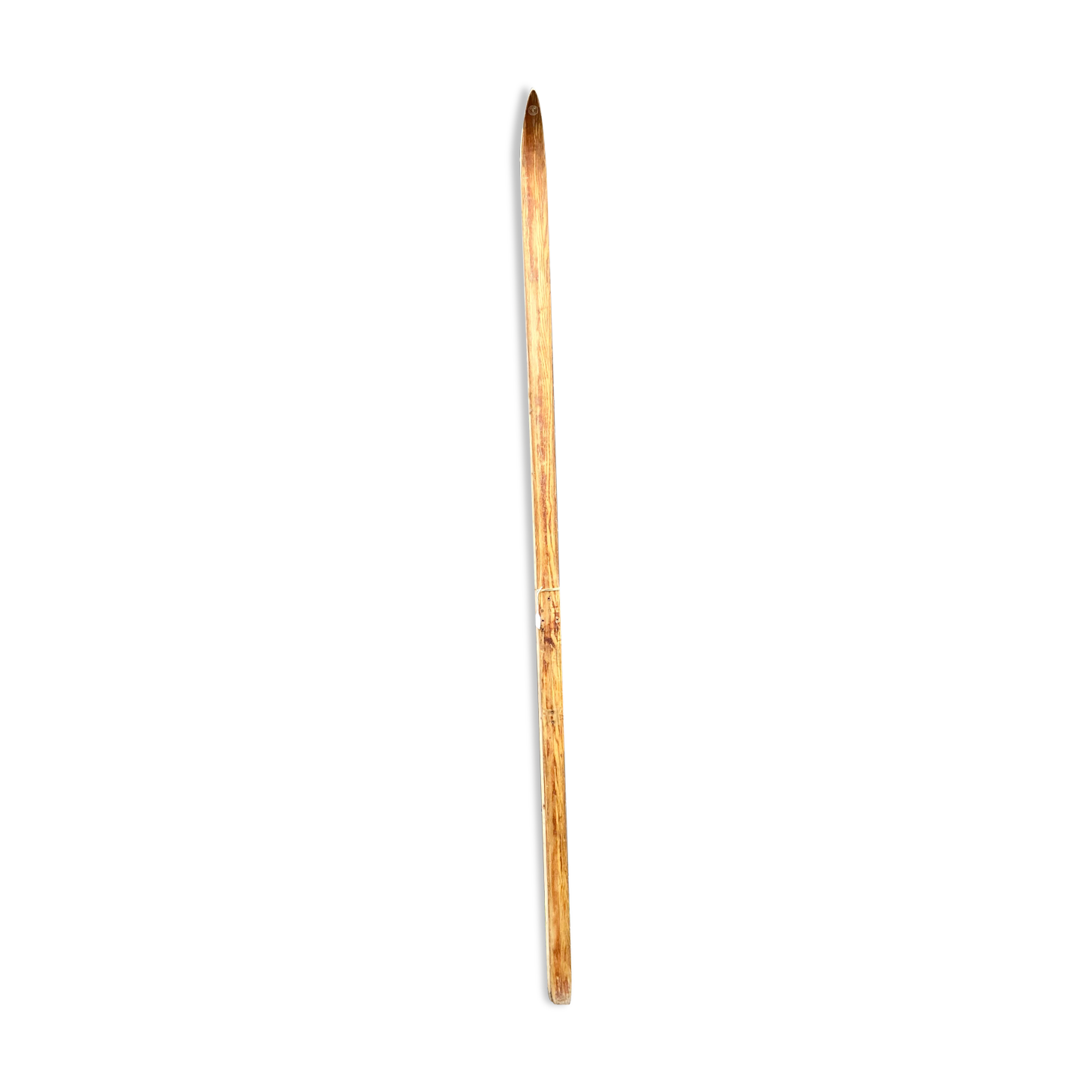 Paire skis anciens bois