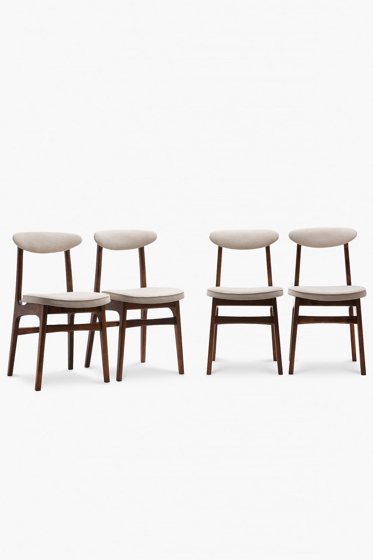 Set of 4 type 200-190 chairs from the 60