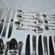 Ercuis ménagère trianon en métal argenté – set de 42 couverts de table ruban croisé