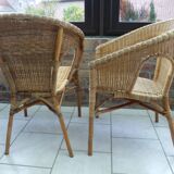 Rattan armchair