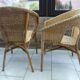 Rattan armchair