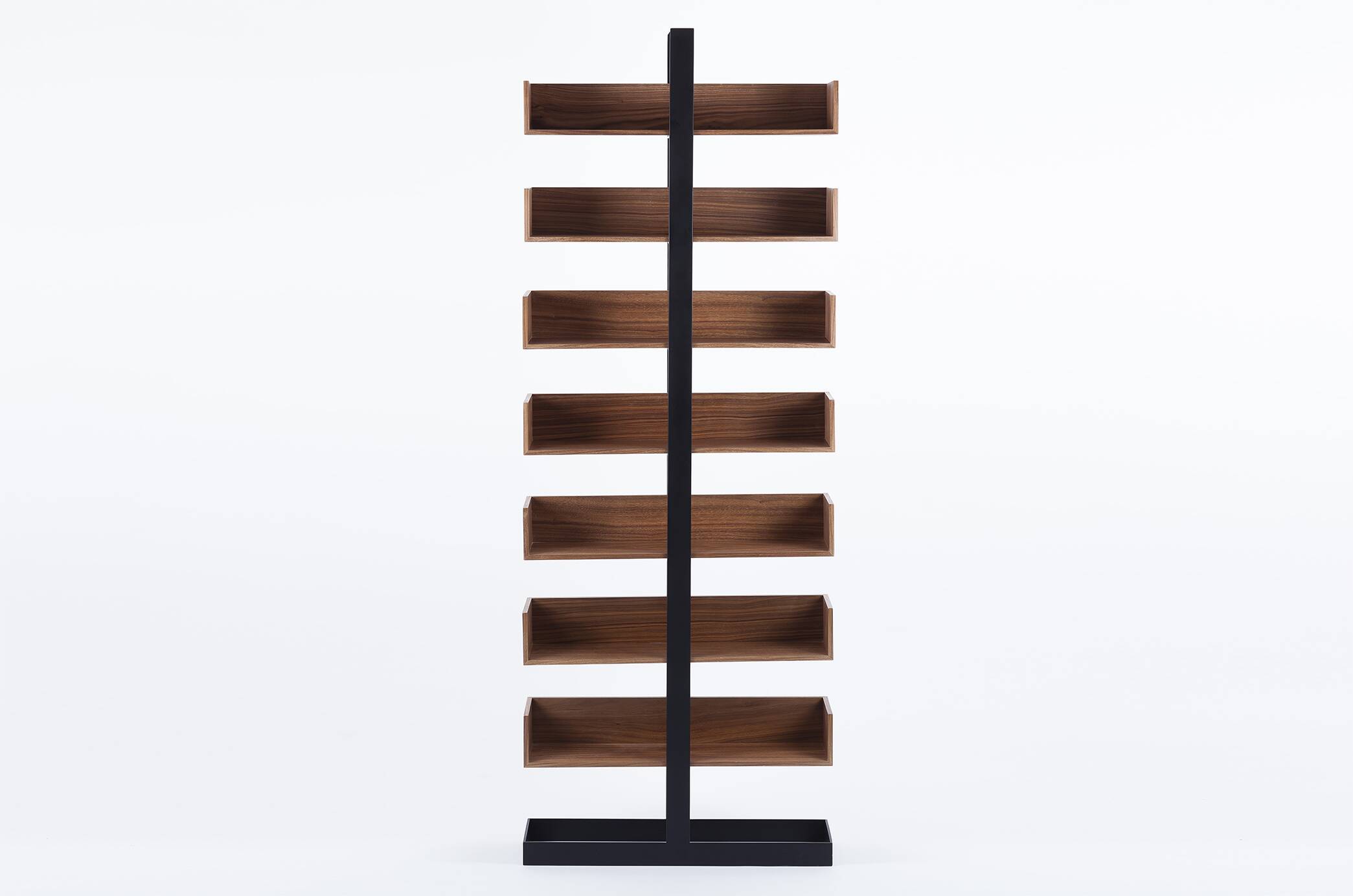 Severin Library 1 American walnut and matte black steel