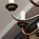 Lustre laiton, 10 feux