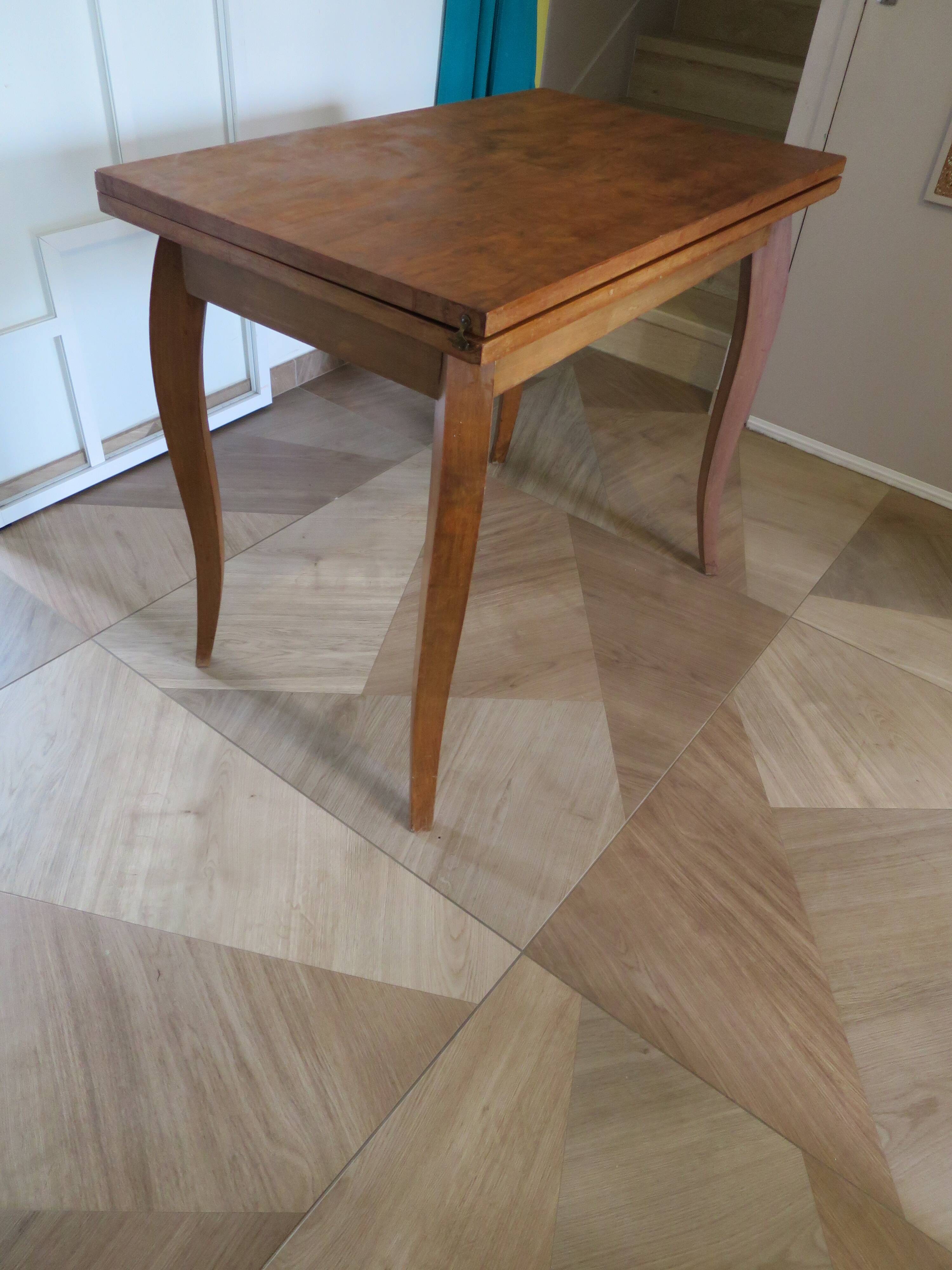 Table de salle à manger extensible, années 50-60