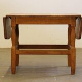 1960s mid-century brutalist Danish coffee table in oak attributed to Kjærnulf