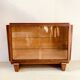 Art Deco display case in mahogany and veneer, 20th century