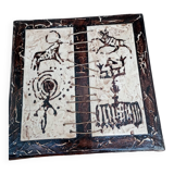 Tableau toile technique particulière et original d'un artiste marocain waddi Jaddioui