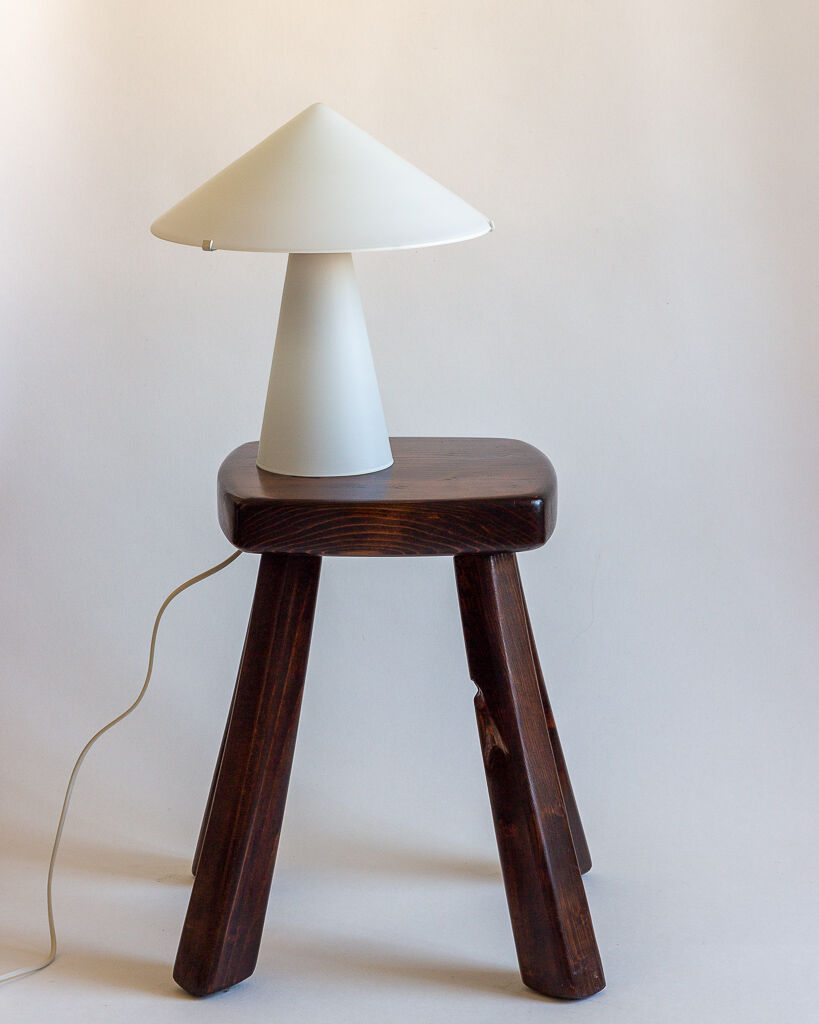 Mushroom table lamp, SCE France, 1980s