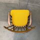 Mid-century rocking chair with new Kvadrat cushion by Børge Mogensen for FDB Møbler, 1960s.