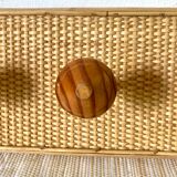 Rattan coat rack and canning
