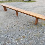 Bench 3m50 wooden threshing firm