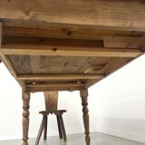 70s pine farmhouse table