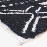 Tapis berbère noir et blanc