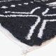 Tapis berbère noir et blanc