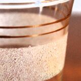 Set of 12 vintage 1950s granita glasses and pitcher