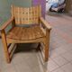 Fan armchair in Scandinavian style locust