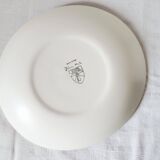 Vintage french 1960s salins tolede - toledo dinner plates black olive