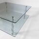 Table basse en lucite et verre, style moderniste, années 1970