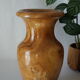 Vase artisanal en bois tourné d'olivier vernis
