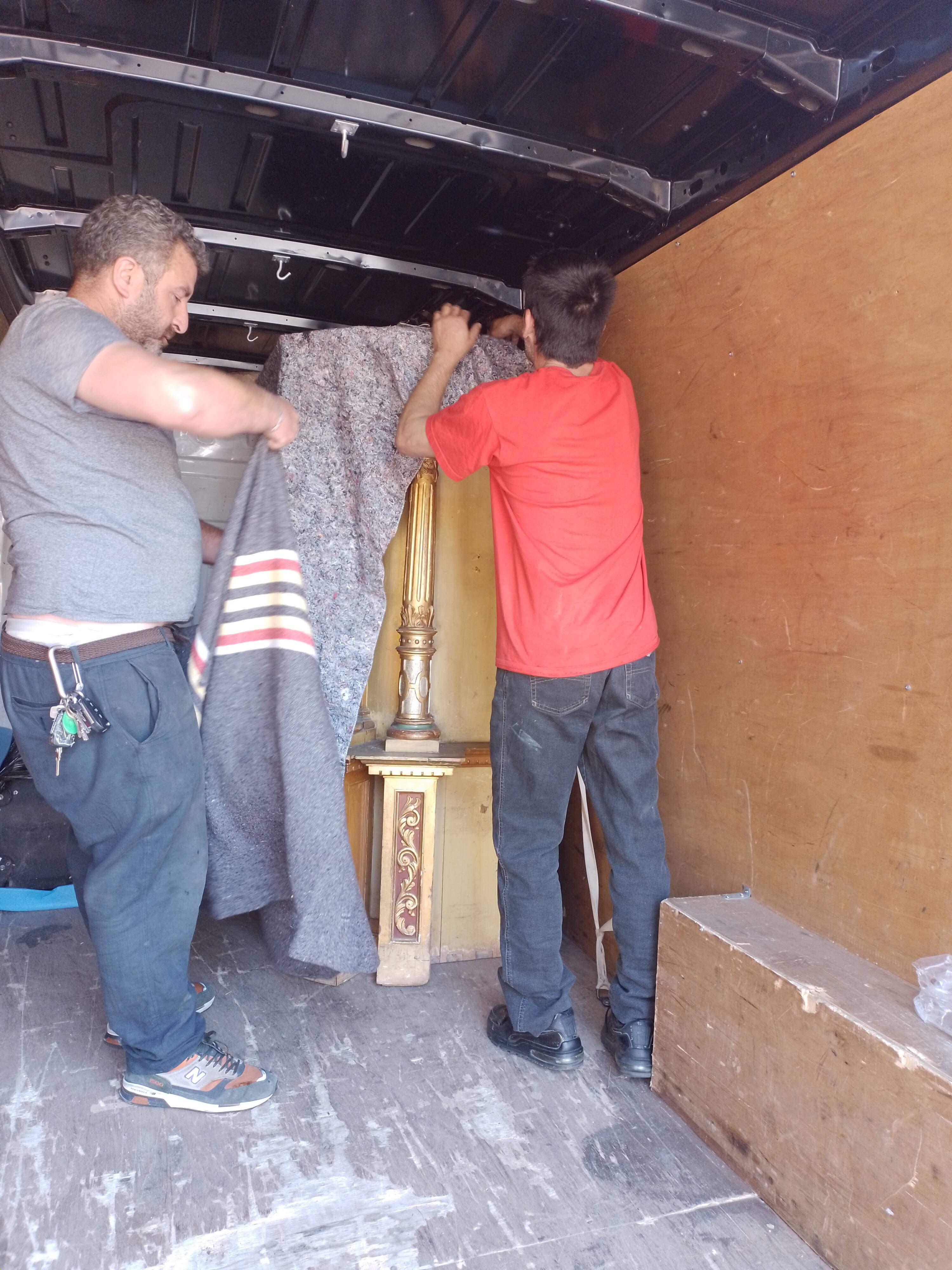 Superb early 19th century church tabernacle in gilded stuccoed wood