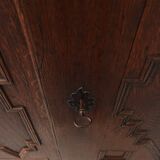 French 16th Century Antique oak hand carved wardrobe