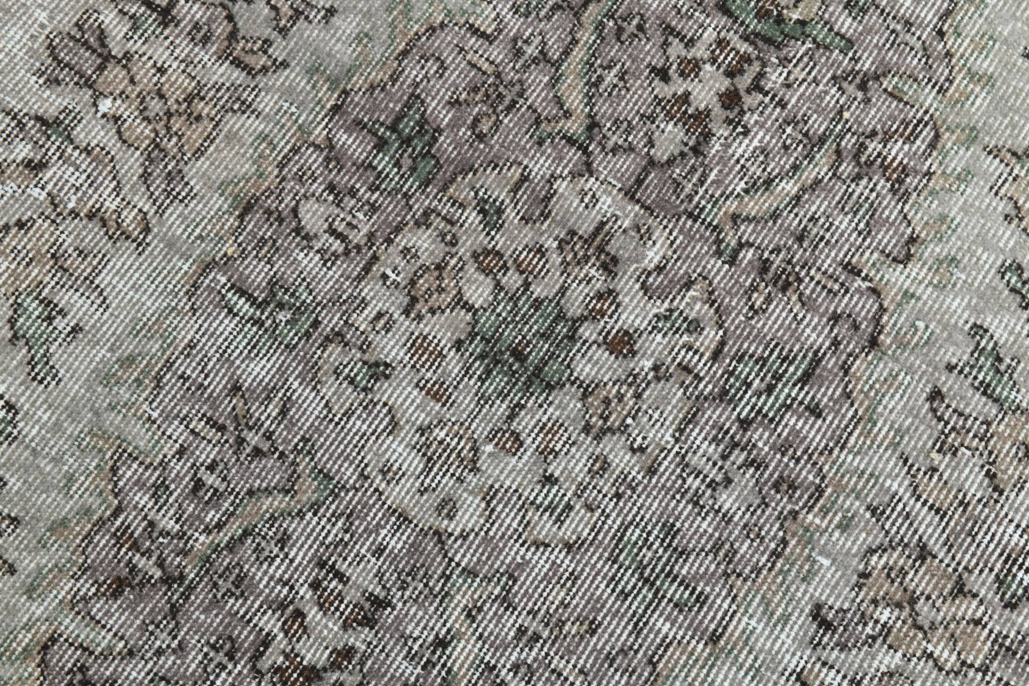 5x9 Gray & Black Oriental Vintage Rug 170x275Cm SK 6991