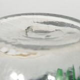 Ribbed blown glass decanter - twisted