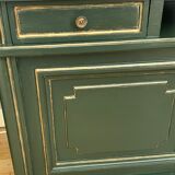 Pair of art-deco bedside tables in painted wood
