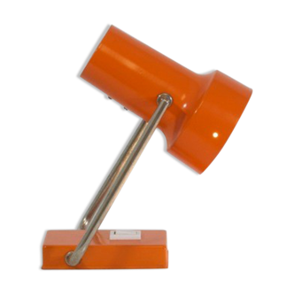 Wall spotlight lamp or to pose orange and vintage chrome, 1960