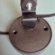 70's red lacquered metal wall spotlight