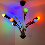 Multicoloured Sputnik chandelier from the 1960s.