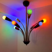 Multicoloured Sputnik chandelier from the 1960s.