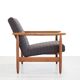 Fauteuil en chêne par Ejvind Johansson pour FDB Mobler, la chaise J65.