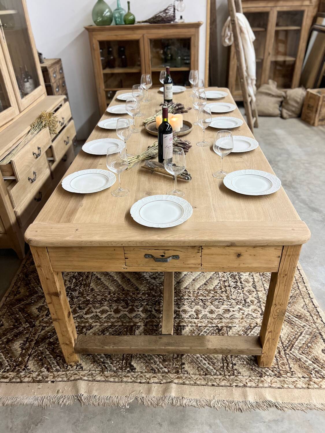 Very large farmhouse table