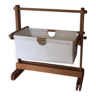 Vintage Scandinavian baby cradle