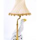 Lamp in bronze and porcelain