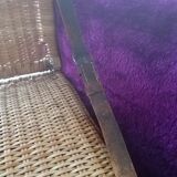 Wicker folding chair