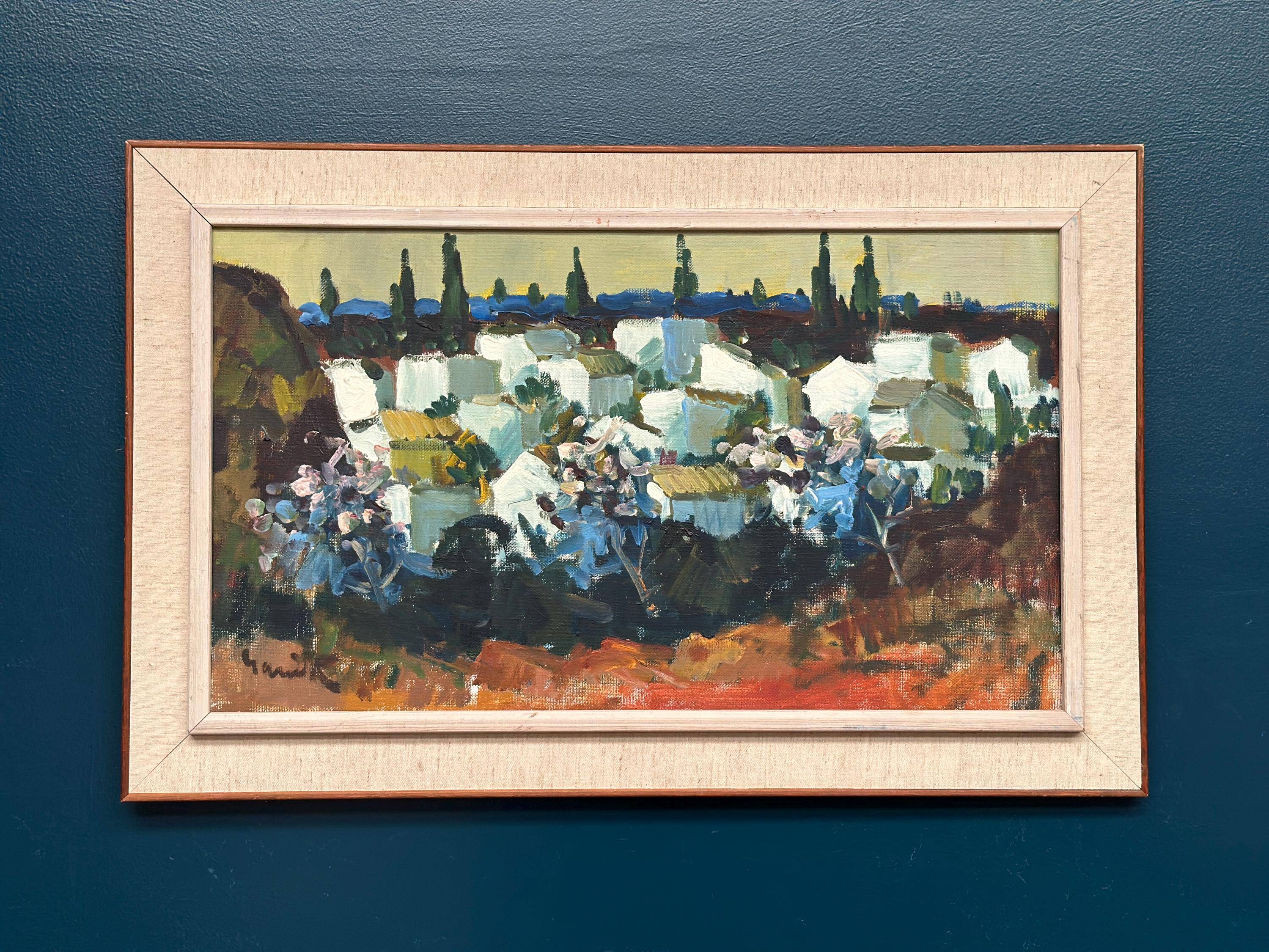 Swedish Oil on Canvas – “Almuñécar, Spain – Andalusia” by Tage Gavik