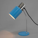 Mid-century blue table lamp by Napako, 1970s