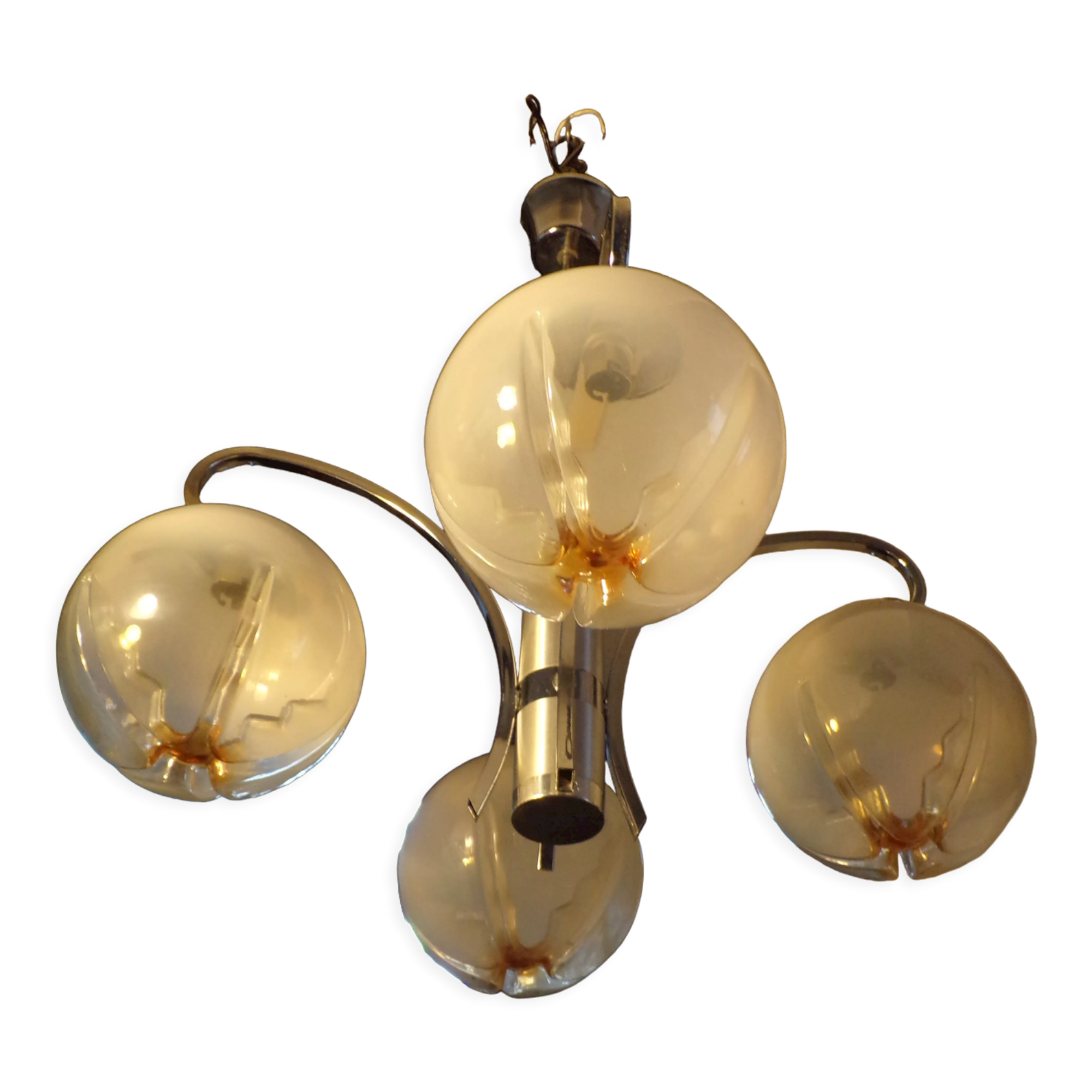 Delmas chandelier with Mazzega globes