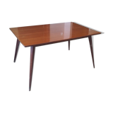 Plated vintage mahogany table