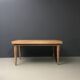 French Art Deco Expandable Oak Table, 1980s