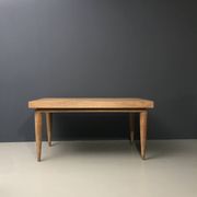 Table Extensible Art Déco en Chêne, France, 1980s