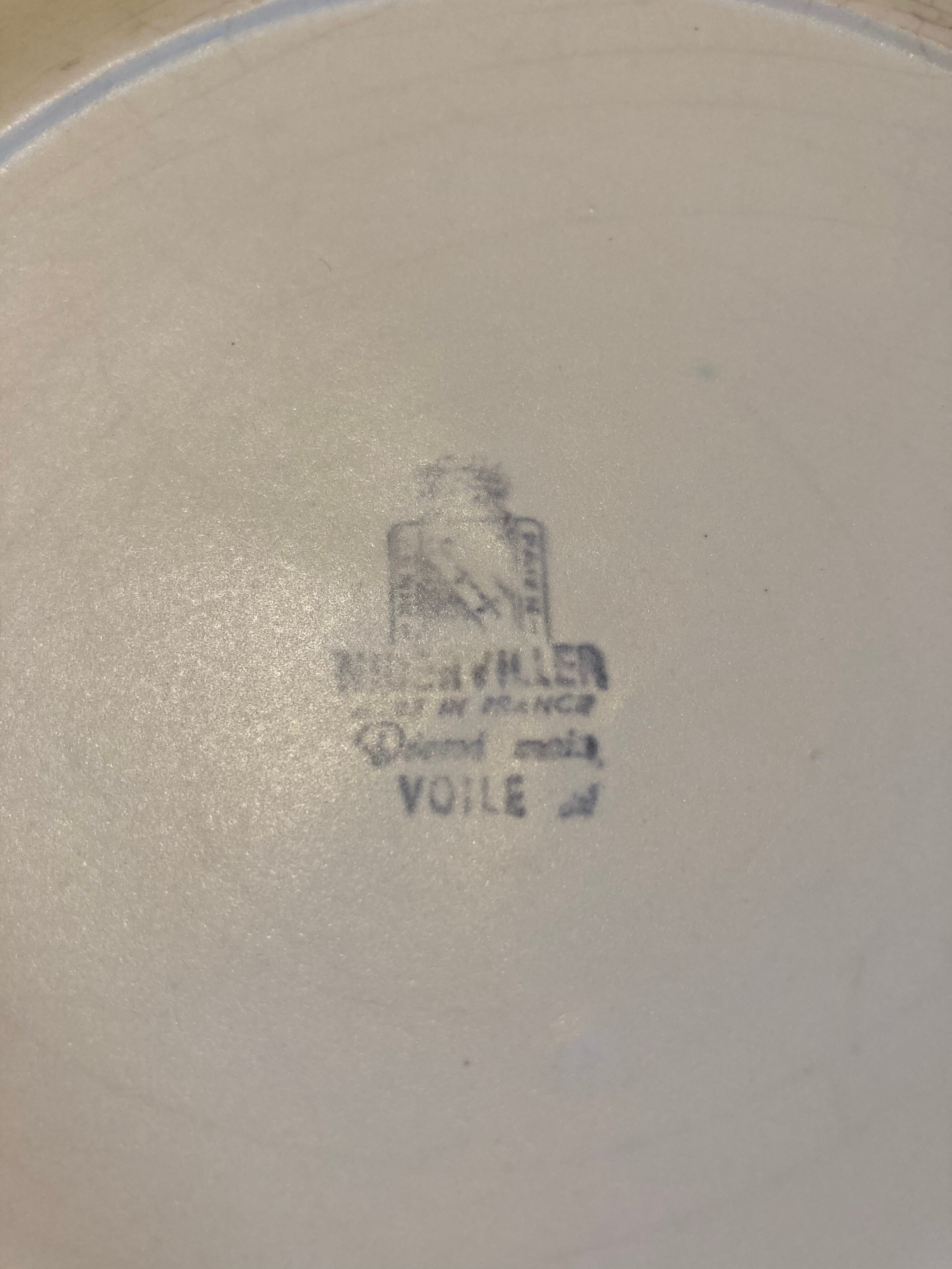 6 flat plates Voile Niderviller