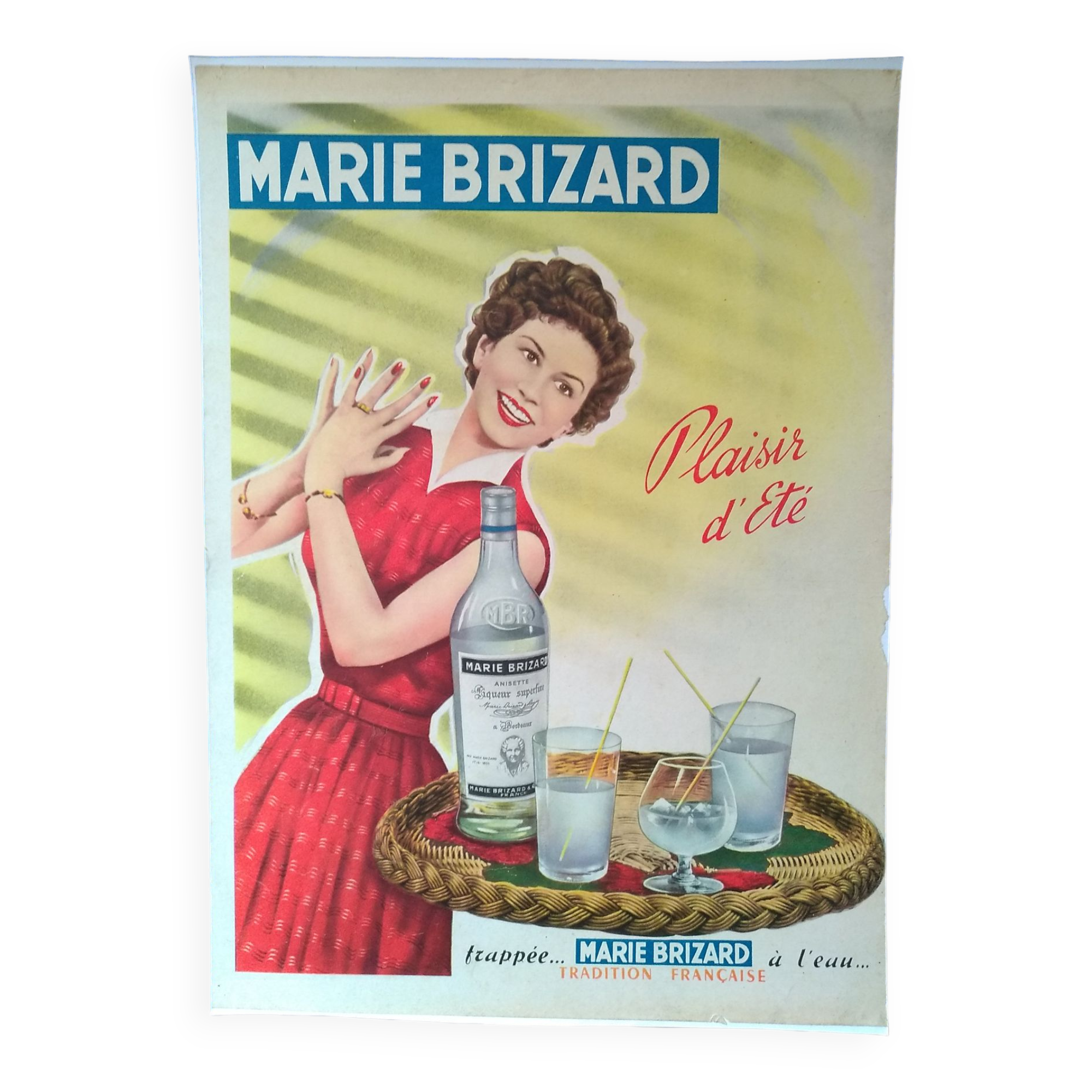 A Marie Brizard paper advertisement from period magazine