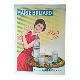 Une publicité papier anisette Marie Brizard  issue revue d'époque