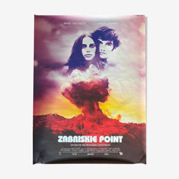 Affiche cinéma "Zabriskie Point" Michelangelo Antonioni 120x160cm 1990