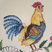 Biot ceramic - plate signed l'aiguiere - L. Gruson - hand painted - 25cm